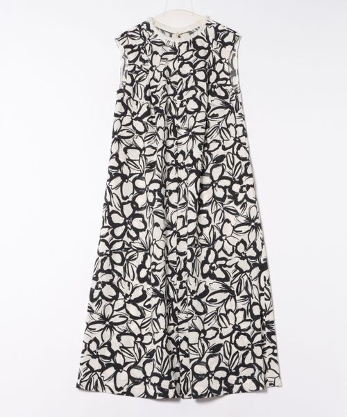 qualite（カリテ）の「リネンライクペインティングプリントワンピース（ワンピース・レディース・その他・36/38）」の8枚目の写真