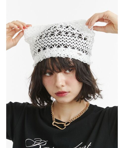 ★YOUTHBATH★Cat string beanie_black★正規品/韓国直送料込 Assemblestation（アセンブルステーション）の「韓国ブランド
