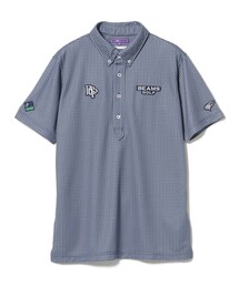 【美品】Sサイズ BEAMS GOLF ビームスゴルフ ポロシャツ チェック BEAMS GOLF（ビームスゴルフ）の「BEAMS GOLF ORANGE LABEL