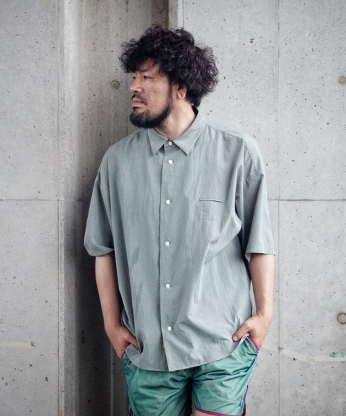 NATAL DESIGN(ネイタルデザイン)の「RANDY BIG SHIRTS 3(シャツ/ブラウス・メンズ・ベージュ/サックスブルー/カーキ・LARGE/MEDIUM/SMALL)」の2枚目の写真