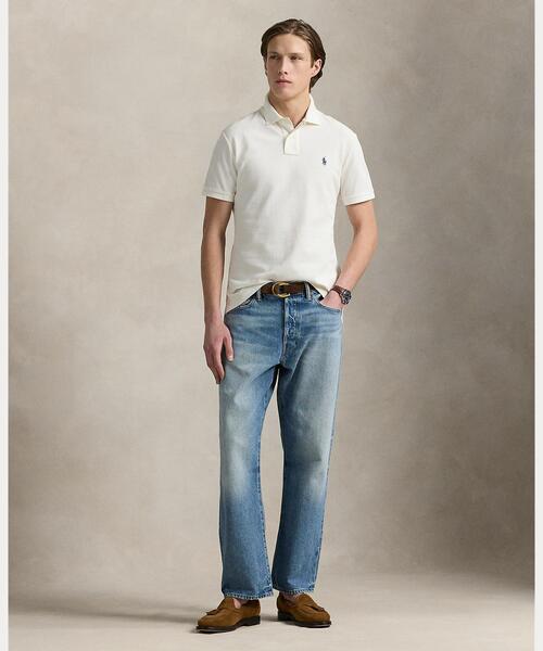 POLO RALPH LAUREN（ポロ ラルフ ローレン）の「カスタム スリム フィット メッシュ ポロシャツ（ポロシャツ・メンズ・ナチュラル・L/M/S/XS/XL/XXL）」の4枚目の写真