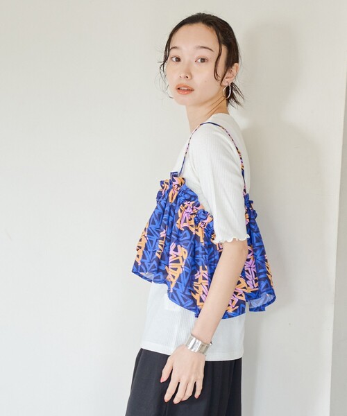 coen（コーエン）の「【スザンヌさんコラボ】Suuバティック柄マルチビスチェ（キャミソール・レディース・コバルトブルー/オレンジ・FREE）」の21枚目の写真