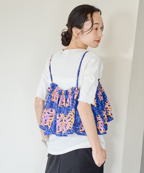 coen（コーエン）の「【スザンヌさんコラボ】Suuバティック柄マルチビスチェ（キャミソール・レディース・コバルトブルー/オレンジ・FREE）」の22枚目の写真