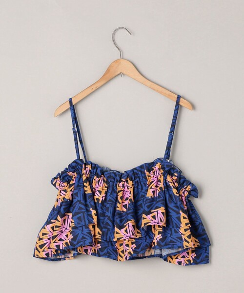 coen（コーエン）の「【スザンヌさんコラボ】Suuバティック柄マルチビスチェ（キャミソール・レディース・コバルトブルー/オレンジ・FREE）」の6枚目の写真