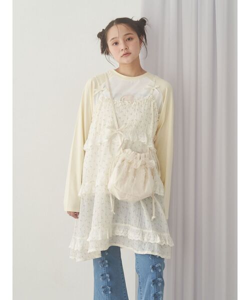 merry jenny（メリージェニー）の「baby bearラグランTee（Tシャツ/カットソー・レディース・ベージュ/イエロー/ブルー・FREE）」の7枚目の写真