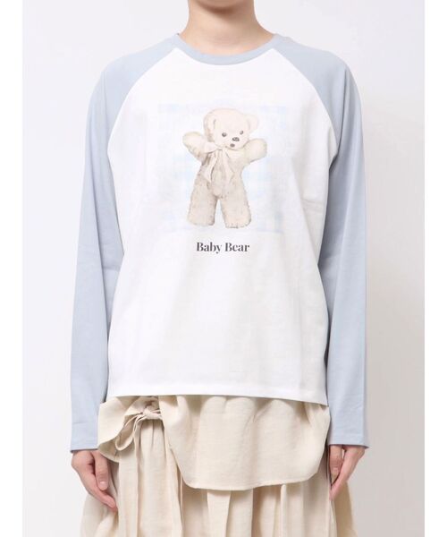 merry jenny（メリージェニー）の「baby bearラグランTee（Tシャツ/カットソー・レディース・ベージュ/イエロー/ブルー・FREE）」の20枚目の写真