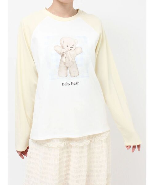 baby bearラグランTee（Tシャツ/カットソー）｜merry jenny（メリー