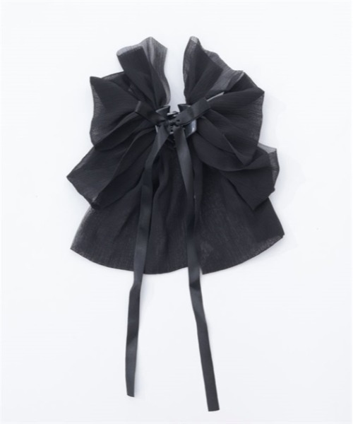 axes femme（アクシーズファム）の「シフォンリボンクリップ（バレッタ/ヘアクリップ・レディース・キナリ/パープル/ブラック・FREE）」の15枚目の写真