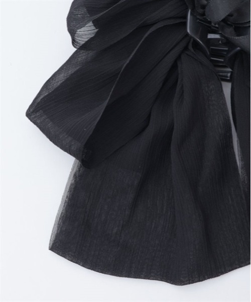 axes femme（アクシーズファム）の「シフォンリボンクリップ（バレッタ/ヘアクリップ・レディース・キナリ/パープル/ブラック・FREE）」の17枚目の写真