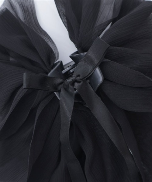 axes femme（アクシーズファム）の「シフォンリボンクリップ（バレッタ/ヘアクリップ・レディース・キナリ/パープル/ブラック・FREE）」の18枚目の写真