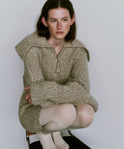 TODAYFUL（トゥデイフル）の「Square Collar Cardigan（カーディガン/ボレロ・レディース・キナリ/オートミール・36inch/38inch）」の3枚目の写真