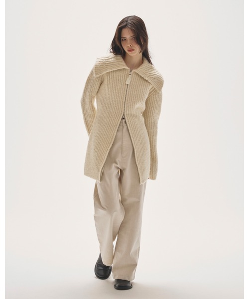 TODAYFUL（トゥデイフル）の「Square Collar Cardigan（カーディガン/ボレロ・レディース・キナリ/オートミール・36inch/38inch）」の4枚目の写真