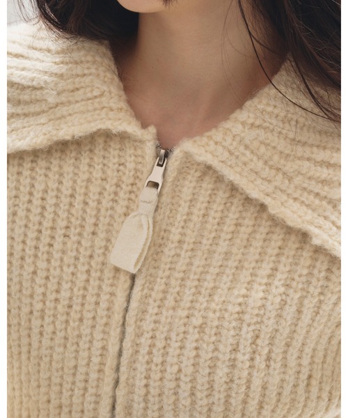 TODAYFUL（トゥデイフル）の「Square Collar Cardigan（カーディガン/ボレロ・レディース・キナリ/オートミール・36inch/38inch）」の6枚目の写真