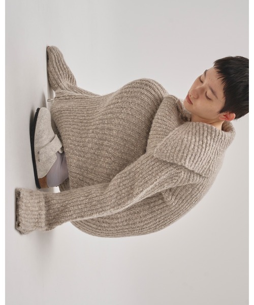 TODAYFUL（トゥデイフル）の「Square Collar Cardigan（カーディガン/ボレロ・レディース・キナリ/オートミール・36inch/38inch）」の7枚目の写真