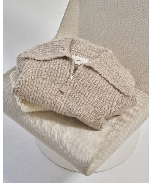 TODAYFUL（トゥデイフル）の「Square Collar Cardigan（カーディガン/ボレロ・レディース・キナリ/オートミール・36inch/38inch）」の14枚目の写真