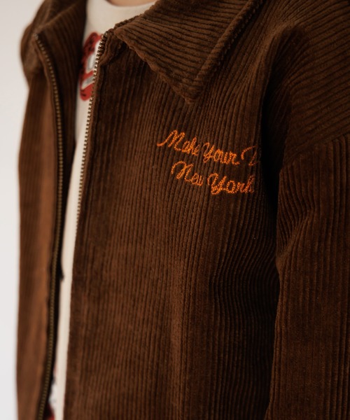 MAKE YOUR DAY（メイクユアデイ）の「コールテンワッペンブルゾン■80～140cm（ブルゾン・キッズ・ネイビー/ブラウン・120/110/100/140/130/90/80）」の9枚目の写真