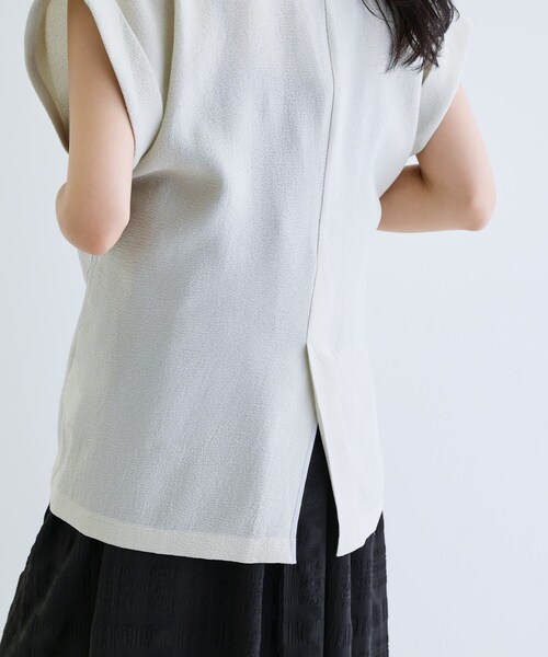 GALLEST(ギャレスト)の「ワッシャー半袖シャツジャケット(テーラードジャケット・レディース・ブラック/ライトグレー・34/38)」の21枚目の写真