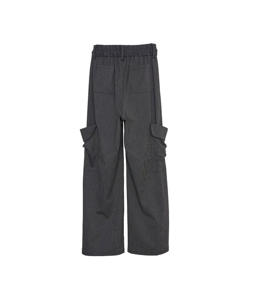 Nora Lily(ノラリリー)の「【Nora Lily】「elle」Seabreeze Stripe Cargo Pants(カーゴパンツ・レディース・ブラック系/グレー系・FREE)」の10枚目の写真