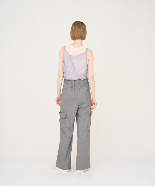 Nora Lily(ノラリリー)の「【Nora Lily】「elle」Seabreeze Stripe Cargo Pants(カーゴパンツ・レディース・ブラック系/グレー系・FREE)」の14枚目の写真