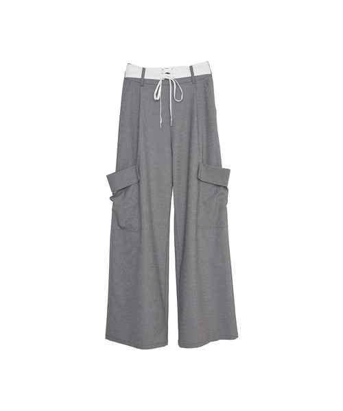 Nora Lily(ノラリリー)の「【Nora Lily】「elle」Seabreeze Stripe Cargo Pants(カーゴパンツ・レディース・ブラック系/グレー系・FREE)」の16枚目の写真