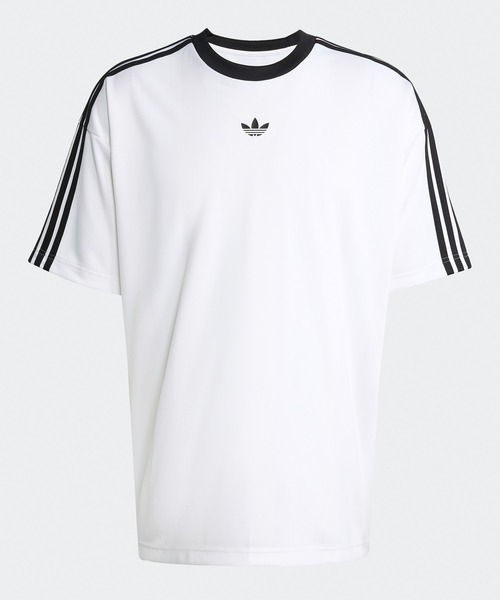 Tシャツ・カットソー ADIDAS JCQUARD JERSEY 5FT1862 adidas tシャツ ジャカード・ストライプ・ジャージー JCQUARD