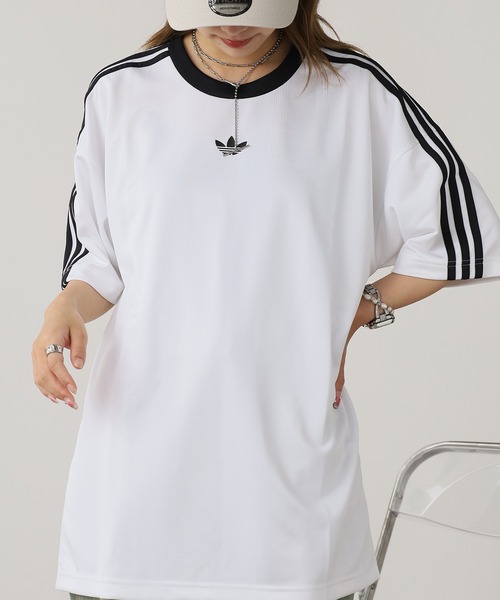 [ADIDAS] Tシャツ 長袖 TIRO Jacquard Jersey ブルー adidas Originals Jacquard Jersey T Shirt Blue | Mainline