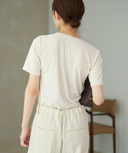 Plage velour Tシャツ　ナチュラル velour Tシャツ（Tシャツ／カットソー）｜Plage（プラージュ）の