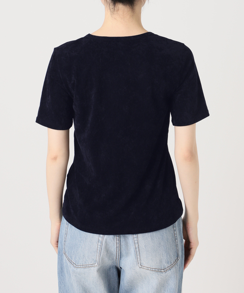 plage(プラージュ)の「velour Tシャツ(Tシャツ/カットソー・レディース・アイボリー/ネイビー・FREE)」の5枚目の写真