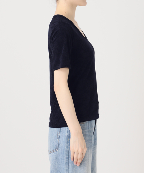 プラージュ ベロアTシャツ プラージュ Plage 《予約》velour Tシャツ （ネイビー