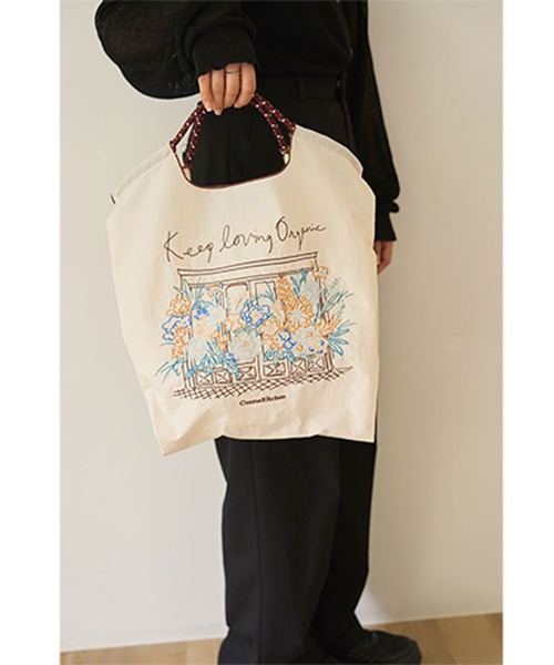 ZOZO限定】Ball & Chain / Cosme Kitchen Flower エコバックWH