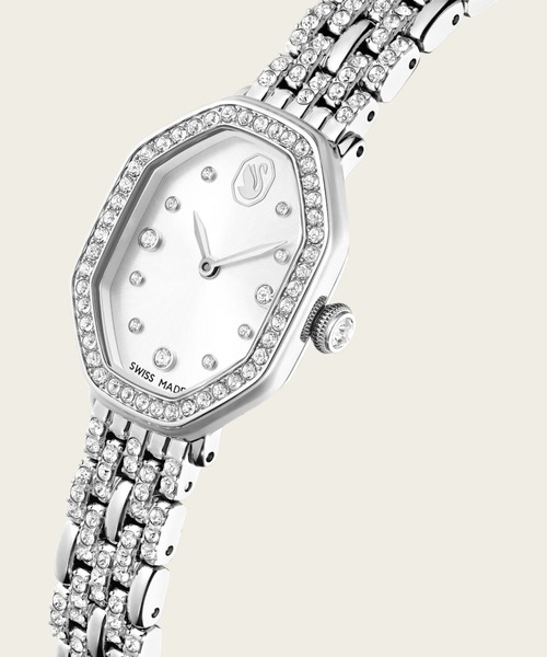 公式】【スワロフスキー】Dextera octagon ウォッチ, スイス製, メタル