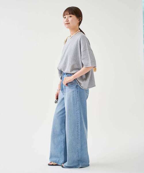 IENA（イエナ）の「《追加》LEVITA コットンハーフスリーブプルオーバー（ニット/セーター・レディース・ピンク系その他/ライトグレー/ホワイト・FREE）」の18枚目の写真