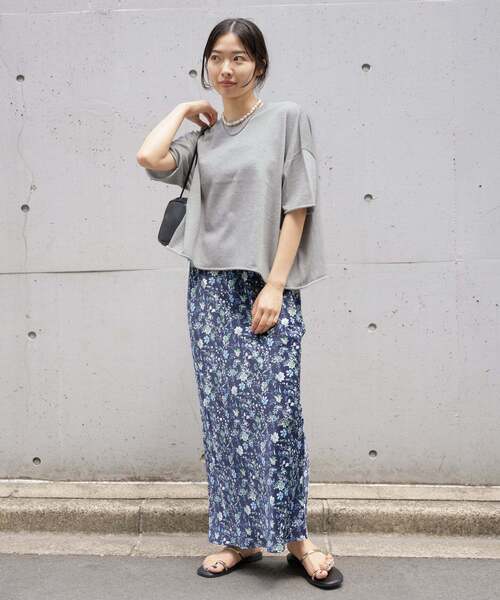 IENA（イエナ）の「《追加》LEVITA コットンハーフスリーブプルオーバー（ニット/セーター・レディース・ピンク系その他/ライトグレー/ホワイト・FREE）」の21枚目の写真