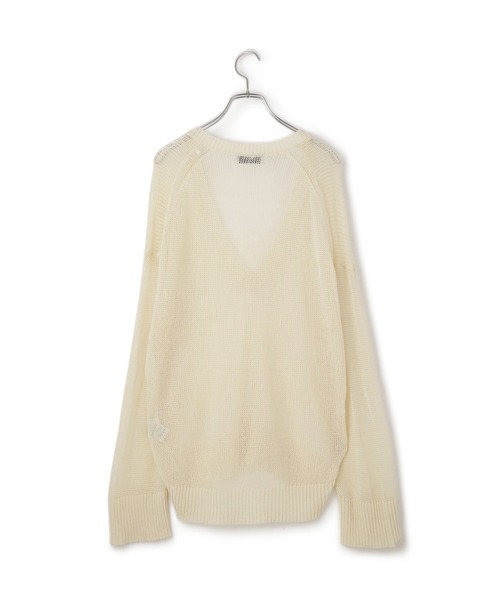 ADAM ET ROPE' FEMME シアートップス シアーVネックトップス（Tシャツ/カットソー）｜ADAM ET ROPE