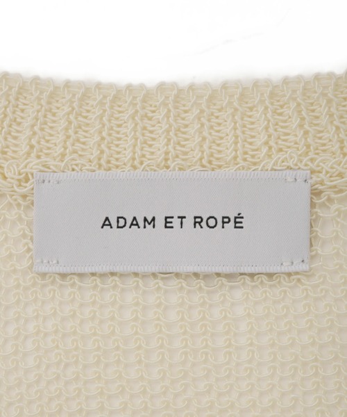 ADAM ET ROPE'（アダムエロペ）の「シアーVネックトップス（Tシャツ/カットソー・レディース・ブラウン/オフホワイト/レッド系その他2・FREE）」の10枚目の写真