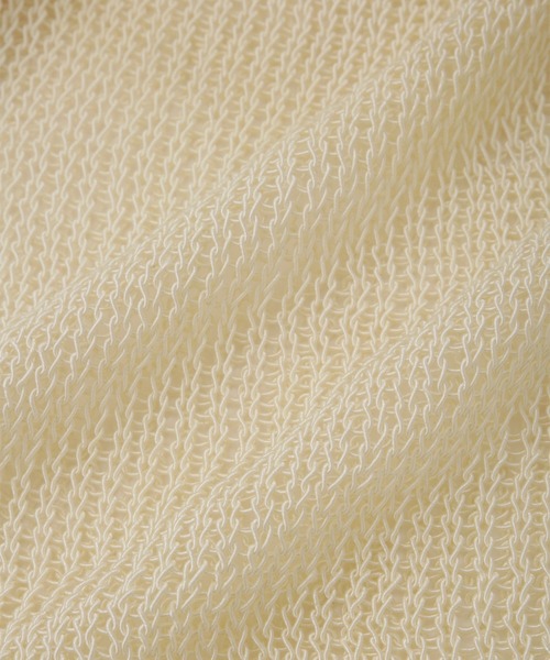 ADAM ET ROPE'（アダムエロペ）の「シアーVネックトップス（Tシャツ/カットソー・レディース・ブラウン/オフホワイト/レッド系その他2・FREE）」の8枚目の写真