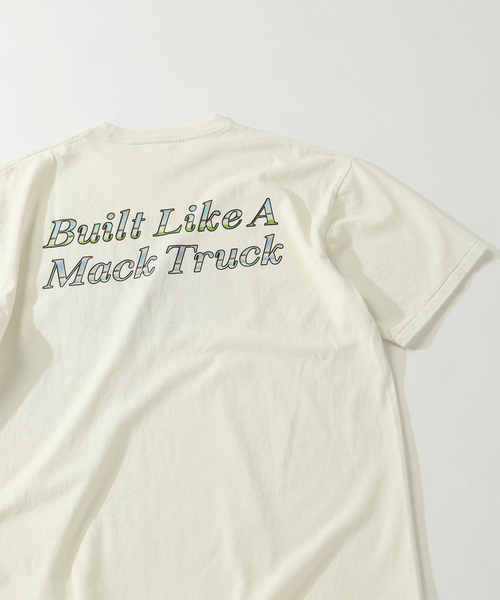 MACK TRUCKS/マック•トラックス 別注 フェードプリントシャツ MACK TRUCKS / マック・トラックス 別注 フェード プリント T