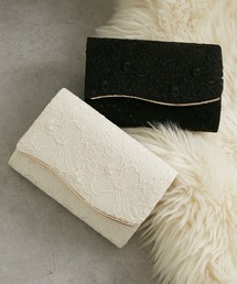 Callarus（カラルス）の「スパンコールレース刺繍 パーティーバッグ〔Callarus〕（クラッチバッグ）」