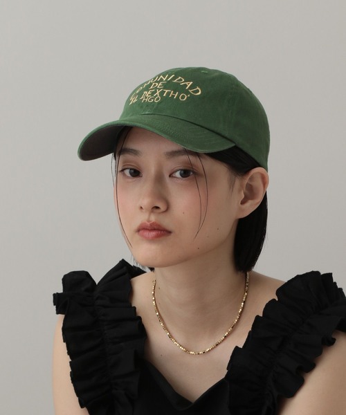 A part by（アパートバイ）の「【セレクト】LY_GarabatoCap（キャップ・レディース・ライトグレー/グリーン・FREE）」の3枚目の写真