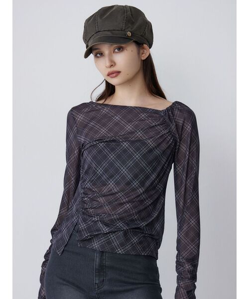 MURUA（ムルーア）の「ヴィンテージライクキャスケット（キャスケット・レディース・カーキ・FREE）」の5枚目の写真