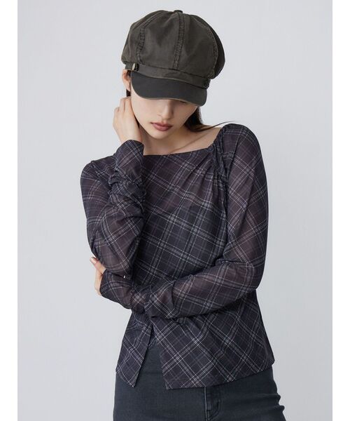 MURUA（ムルーア）の「ヴィンテージライクキャスケット（キャスケット・レディース・カーキ・FREE）」の7枚目の写真