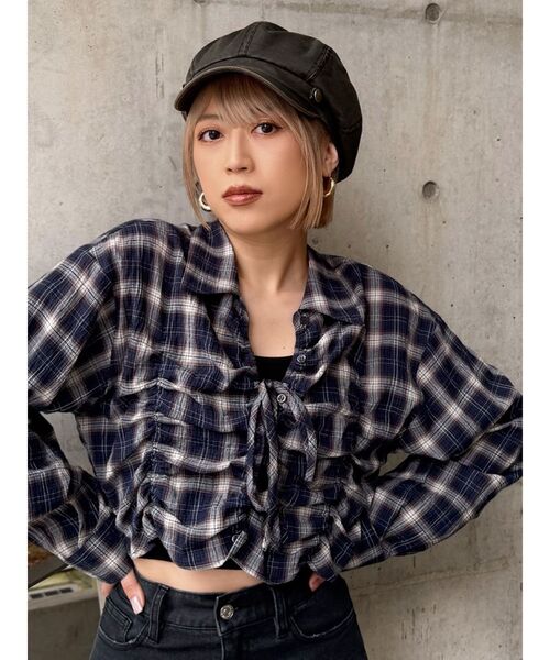 MURUA（ムルーア）の「ヴィンテージライクキャスケット（キャスケット・レディース・カーキ・FREE）」の11枚目の写真