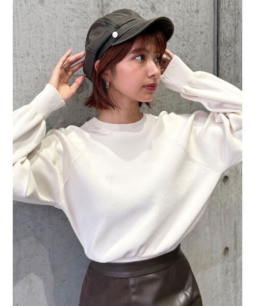 MURUA（ムルーア）の「ヴィンテージライクキャスケット（キャスケット・レディース・カーキ・FREE）」の15枚目の写真