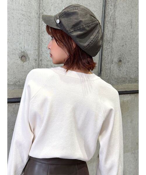 MURUA（ムルーア）の「ヴィンテージライクキャスケット（キャスケット・レディース・カーキ・FREE）」の16枚目の写真