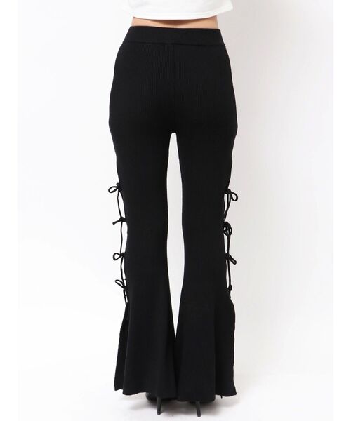 GYDA（ジェイダ）の「SIDE RIBBONスリットニットフレアパンツ（その他パンツ・レディース・レッド/ブラック・FREE）」の16枚目の写真