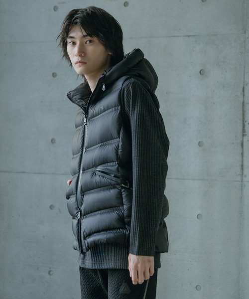 RATTLE TRAP（ラトルトラップ）の「1PIU1UGUARE3別注スーパーライトテックダウンベスト（ダウンベスト・メンズ・ブラック・L/LL/M）」の9枚目の写真