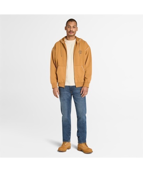 Timberland（ティンバーランド）の「フルジップ スウェットシャツ メンズ（パーカー・メンズ・ウィート・LARGE/MEDIUM/X-LARGE/XX-LARGE）」の2枚目の写真