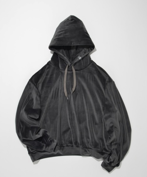 Велюровая худи с бархатной отделкой Velour Short Hoodie