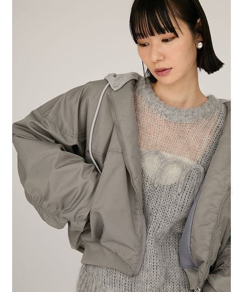 emmi（エミ）の「フード付き2wayボンバーブルゾン（ブルゾン）」 - WEAR