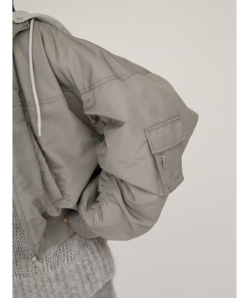 emmi（エミ）の「フード付き2wayボンバーブルゾン（ブルゾン）」 - WEAR
